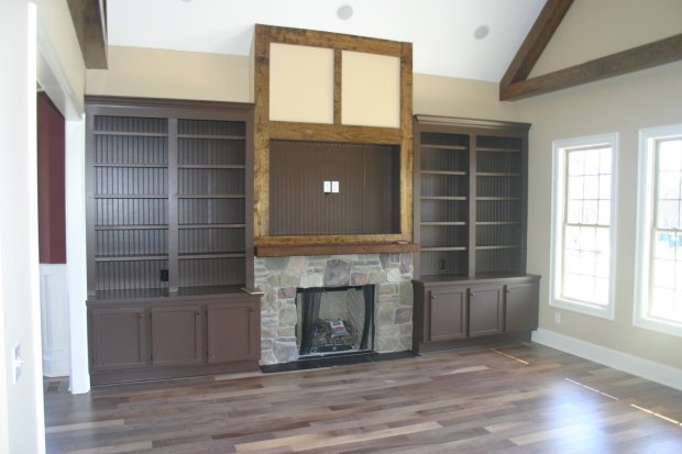 plans for fireplace cabinets